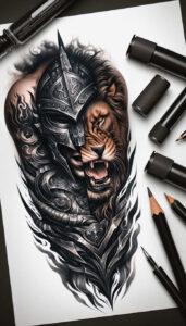 fish – tattoo design ideas free ai generated – surrealism-otherworldly – for-fingers – Gallery: news-inkby-ai