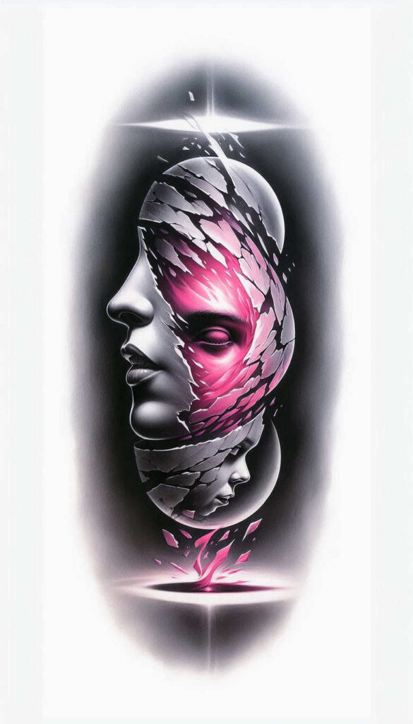 mystical-animals – tattoo design ideas free ai generated – realism-glass-effect – for-nape – Gallery: news-inkby-ai