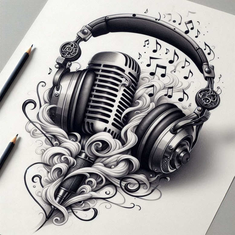 news tattoo design ideas Realism deep shadows 3D-rendered shows perseverance