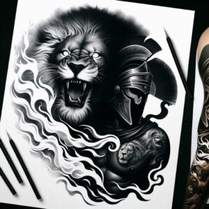 news tattoo design ideas bold highlights abstract symbolising courage