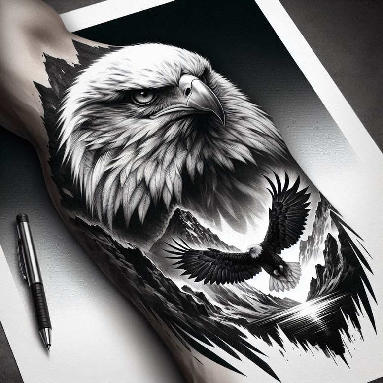 news tattoo design ideas Realism realistic proportions hyper-detailed for shoulder