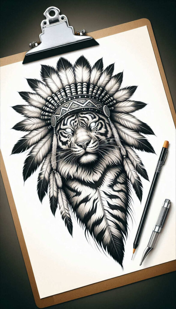 other-native-americans tattoo design ideas accent shading detailed feathers for calf