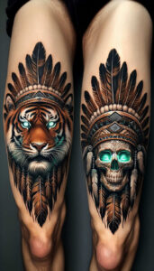 other-native-americans tattoo design ideas Realism depth of field feathers represents perseverance