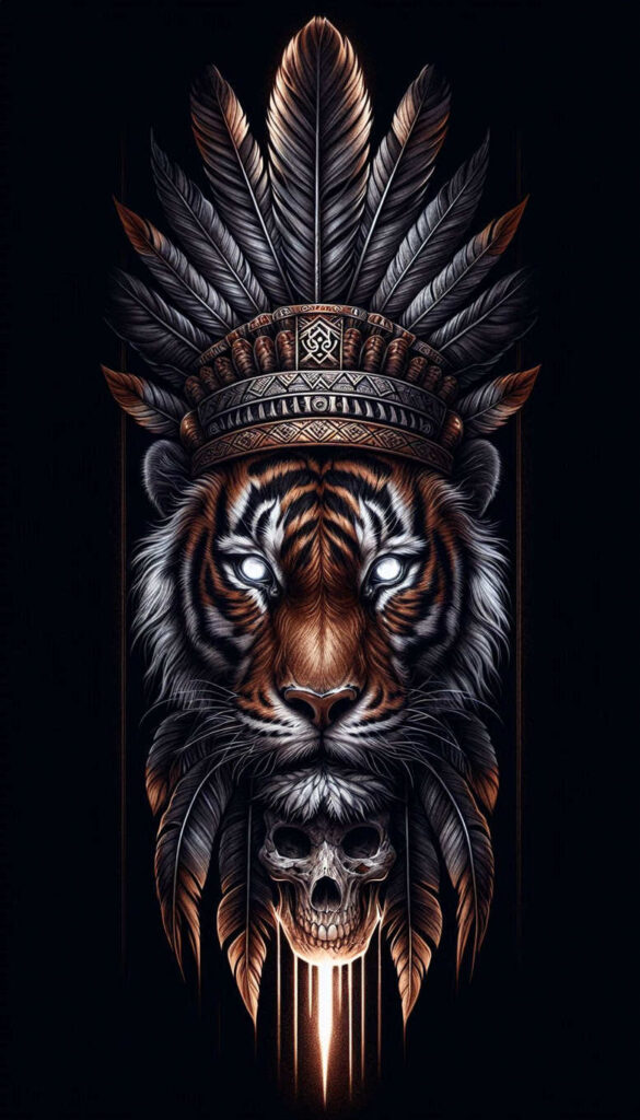 other-native-americans tattoo design ideas light play powerful symbolising courage