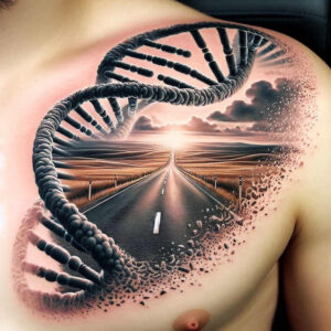 dotwork – tattoo design ideas free ai generated – surrealism-vivid-hallucination – for-lower-arm – Gallery: other-other-inkby-ai
