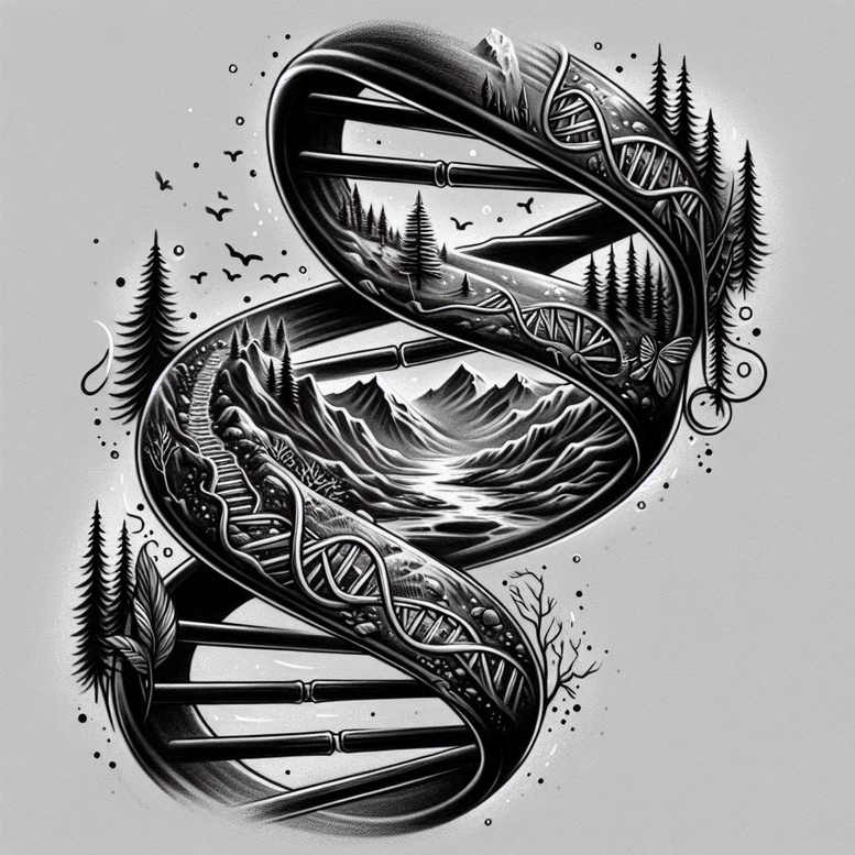 mini-geometry – tattoo design ideas free ai generated – neotraditional-refined-color-palette – for-nape – Gallery: other-other-inkby-ai