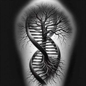short-stroke – tattoo design ideas free ai generated – realism-depth-of-field – for-upper-thigh – Gallery: other-other-inkby-ai
