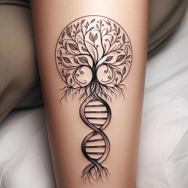 thin-script – tattoo design ideas free ai generated – neotraditional-clear-lines – for-thigh – Gallery: other-other-inkby-ai