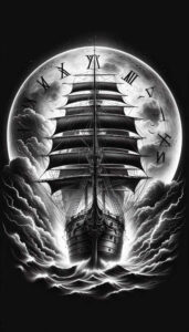 other-religions tattoo design ideas Surrealism psychedelic symbolism for lower thigh