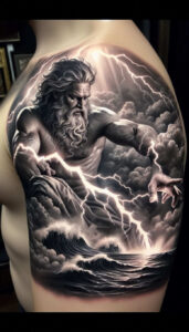 nature-force-god-tattoo – tattoo design ideas free ai generated – claw-marks – for-ribs – Gallery: poseidon-inkby-ai