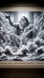 ocean-deity-tattoo – tattoo design ideas free ai generated – mystic-darkness – for-upper-back – Gallery: poseidon-inkby-ai