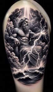 sea-authority-god-tattoo – tattoo design ideas free ai generated – void – for-temple – Gallery: poseidon-inkby-ai