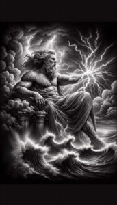 sea-monster-god-tattoo – tattoo design ideas free ai generated – bizarre – for-shoulder-blade – Gallery: poseidon-inkby-ai