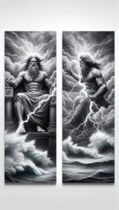 sea-river-god-tattoo – tattoo design ideas free ai generated – black-fog – for-upper-thigh – Gallery: poseidon-inkby-ai