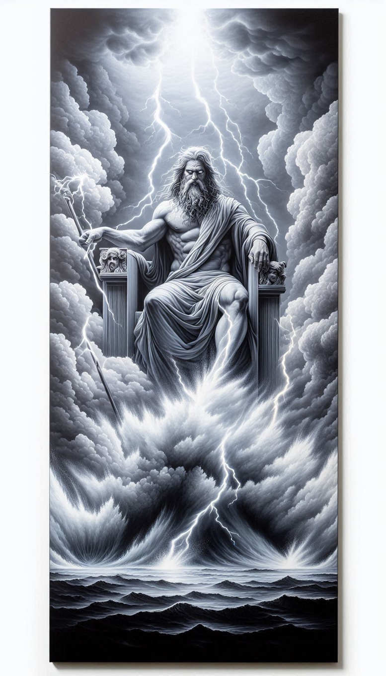 poseidon tattoo design ideas glowing oceanic strength for lower back