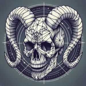 bold-contour-skull-tattoo – tattoo design ideas free ai generated – crypt – for-ankle – Gallery: skulls-inkby-ai