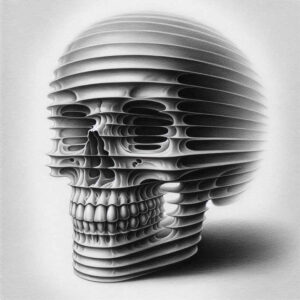 life-motif-skull-tattoo – tattoo design ideas free ai generated – eerie – for-shoulder-blade – Gallery: skulls-inkby-ai