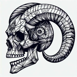 magic-motif-skull-tattoo – tattoo design ideas free ai generated – evil-spirit – for-wrist – Gallery: skulls-inkby-ai