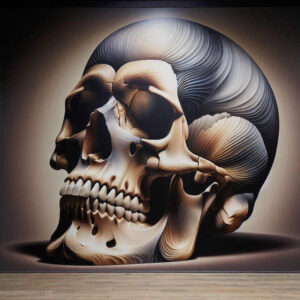 ornament-skull-tattoo – tattoo design ideas free ai generated – chilling – for-scapula – Gallery: skulls-inkby-ai