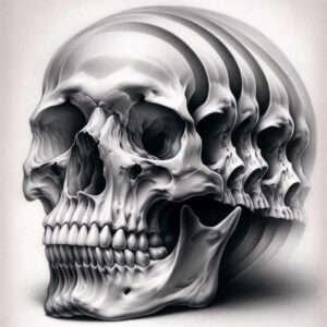 spiritual-skull-tattoo – tattoo design ideas free ai generated – midnight – for-arm – Gallery: skulls-inkby-ai
