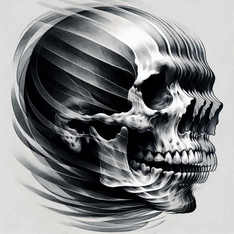 skulls tattoo design ideas Surrealism symbolic motifs tattoo classic for lower arm