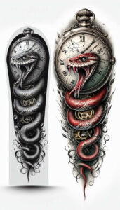 expressive-snake-tattoo – tattoo design ideas free ai generated – basic – for-nape – Gallery: snakes-inkby-ai