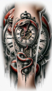 rebirth-symbol-snake-tattoo – tattoo design ideas free ai generated – clear-cut – for-side – Gallery: snakes-inkby-ai