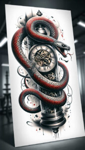 shadow-snake-tattoo – tattoo design ideas free ai generated – dainty – for-inner-arm – Gallery: snakes-inkby-ai