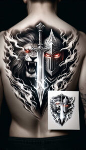 hoplite-tattoo-realism-smooth-complexion-for-side-torso – tattoo design ideas free ai generated – Gallery: warriors-greece-inkby-ai
