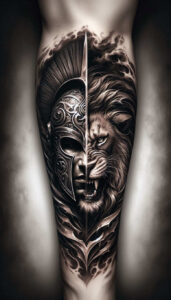 spartans-neotraditional-defined-outlines-for-palm – tattoo design ideas free ai generated – Gallery: warriors-greece-inkby-ai