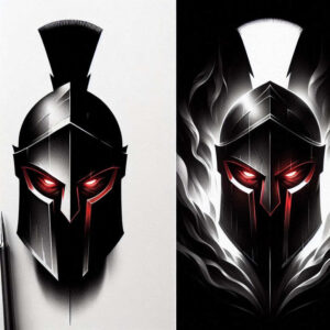 spartan-with-helmet-surrealism-phantasmagoria-for-fingers – tattoo design ideas free ai generated – Gallery: warriors-greece-inkby-ai