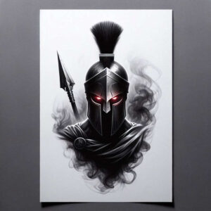hoplite-artistic-detail-realism-deep-shadows-for-back-shoulder – tattoo design ideas free ai generated – Gallery: warriors-greece-inkby-ai