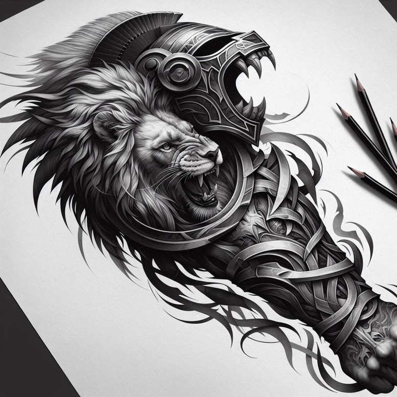 warriors-greece tattoo design ideas form fidelity Greek battle strength and power