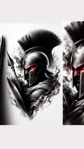 spartan-spirit-motif-realism-light-reflections-for-shoulder-blade – tattoo design ideas free ai generated – Gallery: warriors-greece-inkby-ai