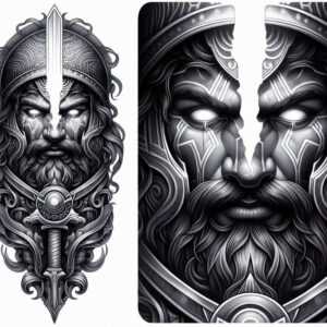 hoplite-artistic-detail-realism-photographic-quality-for-lower-chest – tattoo design ideas free ai generated – Gallery: warriors-greece-inkby-ai