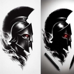 warrior-tattoo-surrealism-metamorphosis-for-temple – tattoo design ideas free ai generated – Gallery: warriors-inkby-ai