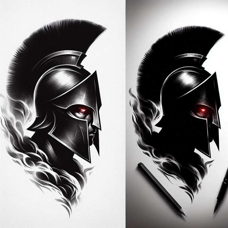 warrior-tattoo-surrealism-metamorphosis-for-temple – tattoo design ideas free ai generated – Gallery: warriors-inkby-ai