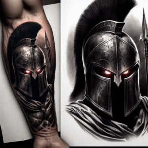 warrior-spirit-motif-neotraditional-layered-fill-for-upper-thigh – tattoo design ideas free ai generated – Gallery: warriors-inkby-ai
