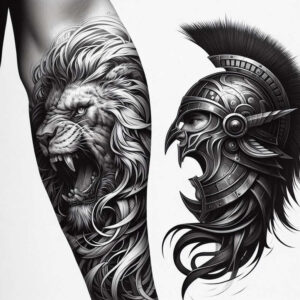 knight-courage-motif-realism-realistic-proportions-for-scapula – tattoo design ideas free ai generated – Gallery: warriors-inkby-ai