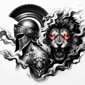 warriors-realism-moist-gloss-for-side-torso – tattoo design ideas free ai generated – Gallery: warriors-inkby-ai