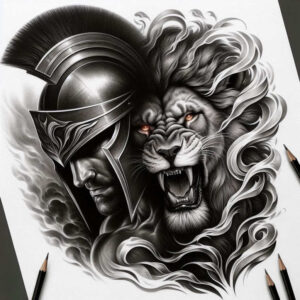 knight-with-ornament-surrealism-shadow-play-for-biceps – tattoo design ideas free ai generated – Gallery: warriors-inkby-ai