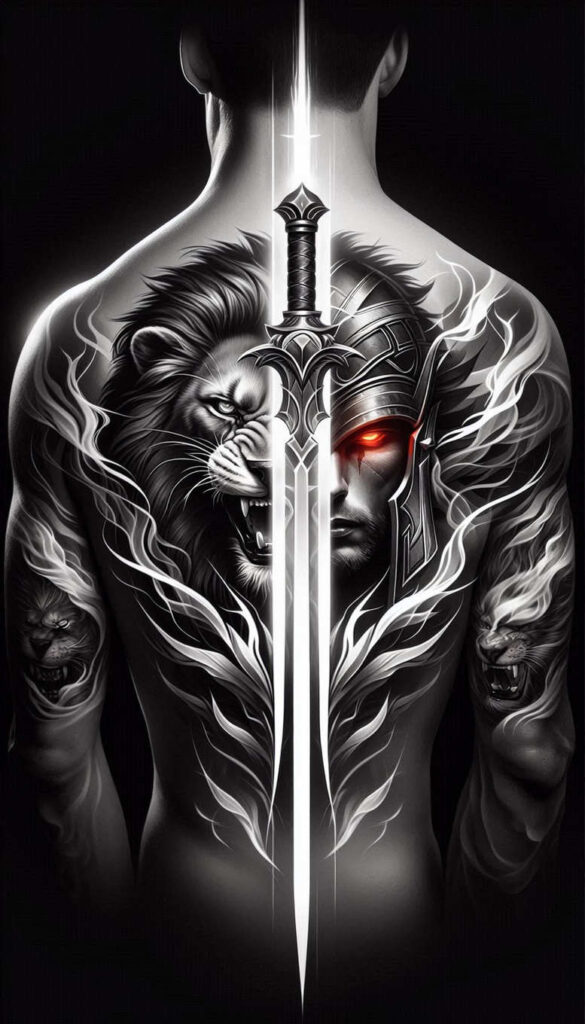 spartan-tattoo-neotraditional-classic-motifs-for-ribs – tattoo design ideas free ai generated – Gallery: warriors-inkby-ai