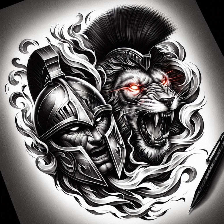 knight-artistic-detail-realism-skin-texture-for-lower-back – tattoo design ideas free ai generated – Gallery: warriors-inkby-ai