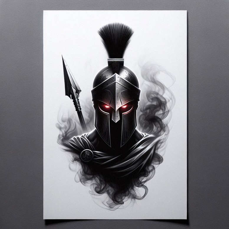 warrior-with-sword-realism-soft-highlights-for-temple – tattoo design ideas free ai generated – Gallery: warriors-inkby-ai
