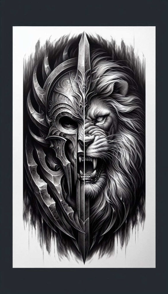 warriors tattoo design ideas layered fill bodyguard vibe for arm