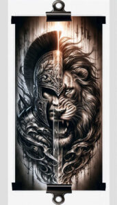 warriors tattoo design ideas strong contrast legacy strength meaning determination
