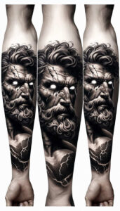warriors tattoo design ideas deep-shading raw courage for upper back