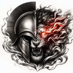 warriors tattoo design ideas Realism digital realism strength symbol meaning strength