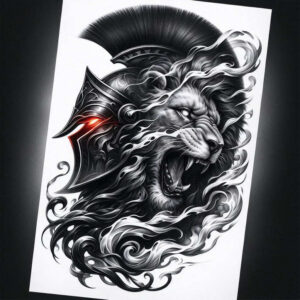 spartan-tattoo-neotraditional-bold-highlights-for-upper-back – tattoo design ideas free ai generated – Gallery: warriors-inkby-ai