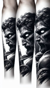 knight-artistic-detail-realism-photographic-quality-for-thigh – tattoo design ideas free ai generated – Gallery: warriors-inkby-ai